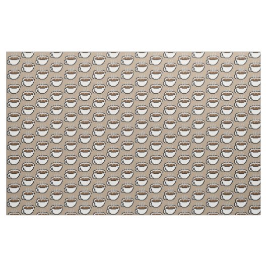 8-Bitkaffee-Gewebe Stoff (Fat Quarter (45,7 x 55,9 cm))