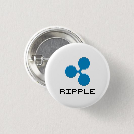 8-Bitknopf der Kräuselungs-XRP des logo-| Button (Vorne & Hinten)