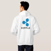 8-Bitlogo| Hoodie der Kräuselungs-XRP (Schwarz voll)