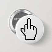 8-BitMittelfinger Button (Vorne & Hinten)