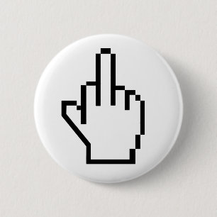 8-BitMittelfinger Button