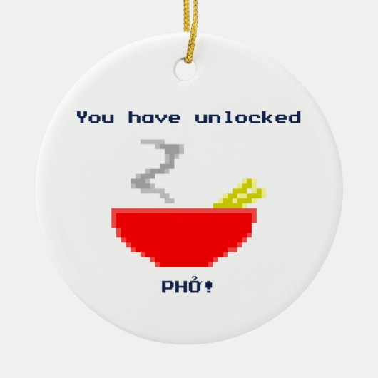 8-BitPho Keramik Ornament (Vorne)