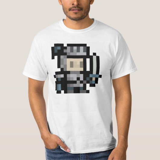 8-Bitritter16x16 Sprite-Pixel-Kunst-T - Shirt (Vorderseite)