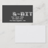 8-BitVideospielgamer-Visitenkarten Visitenkarte (Vorne/Hinten)
