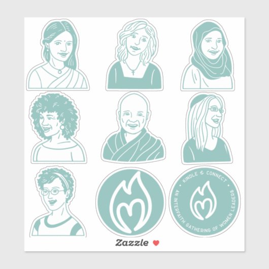 8" Blatt Türkiskleber Aufkleber (Blatt)