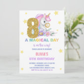 8. Blumenhorn Einladung zum Geburtstag (Stehend Vorderseite)