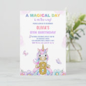 8. Blumenhorn Einladung zum Geburtstag (Stehend Vorderseite)