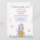 8. Blumenhorn Einladung zum Geburtstag (Vorne/Hinten)