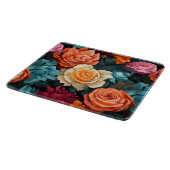 #8 Blumenmuster Schneidebrett (Ecke)