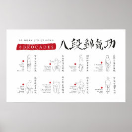 8 Brocades Ba Duan Jin QiGong Poster