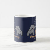 8. Bronze Hochzeit Jahrestag Elefantenmarine Kaffeetasse (Mittel)