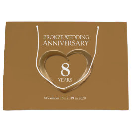 8. Bronze Hochzeitstag Foto großes Geschenk Große Geschenktüte