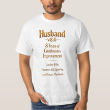8. Bronze-Jubiläums-T-Shirt für Männer