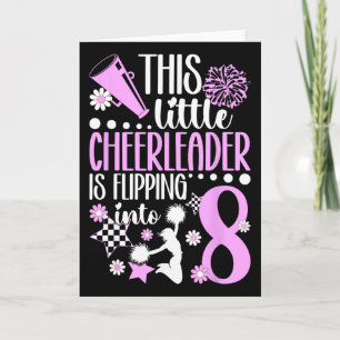 8. Cheer Geburtstagsfeier Acht Jahre alte Cheerlea Karte