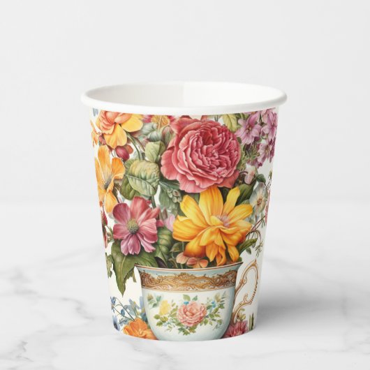 8 Cups Blume Pappbecher (Links)