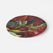 8 Dessert oder Salat Papier Teller Weihnachten (Schrägansicht)