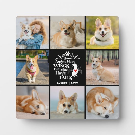 8 Erinnerung an den Verlust des Hundes in Fotocoll Fotoplatte (Vorderseite)