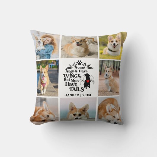 8 Erinnerung an den Verlust des Hundes in Fotocoll Kissen (Vorderseite)