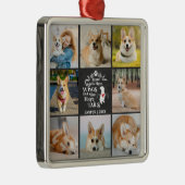 8 Erinnerung an den Verlust des Hundes in Fotocoll Ornament Aus Metall (Rechts)