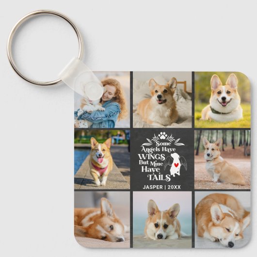 8 Erinnerung an den Verlust des Hundes in Fotocoll Schlüsselanhänger (Vorderseite)