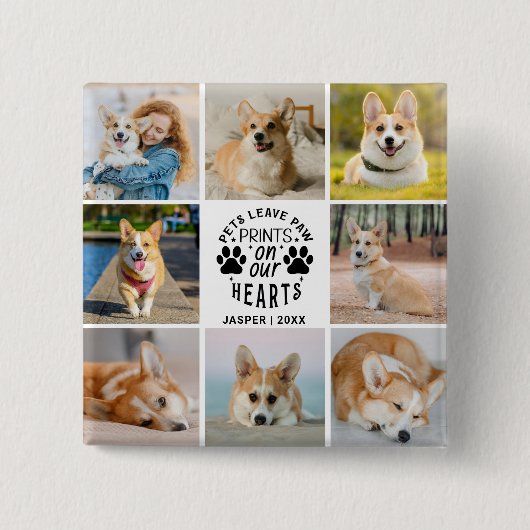 8 Erinnerung an die Fotocollage Button (Vorderseite)