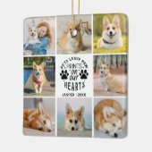 8 Erinnerung an die Fotocollage Keramikornament (Links)