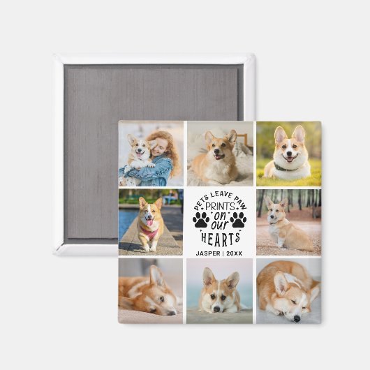 8 Erinnerung an die Fotocollage Magnet (Vorderseite/Rückseite)