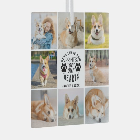 8 Erinnerung an die Fotocollage Ornament Aus Glas (Vorderseite Rechts)