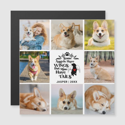 8 Erinnerung an die Magnetkarte für den Hundeschut (Vorne/Hinten)