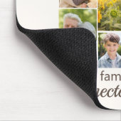 8 Familienfoto Collage verbunden mit Herz Mousepad (Ecke)