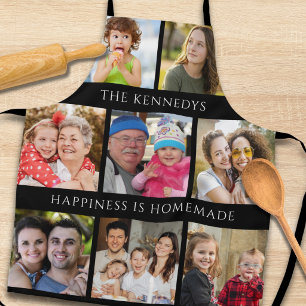 8 Familienfoto-Kollage Happiness Is Homemade Schwa Schürze
