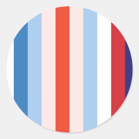 8 Farbkombination Runder Aufkleber (Vorderseite)