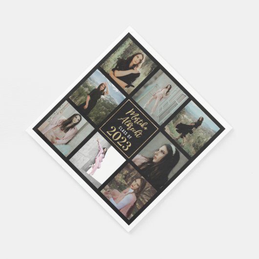 8 FOTO | Abschluss Jahr Napkins Serviette (Ecke)