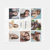 8 Foto Collage Brilliant Schöne Brave Fleecedecke (Vorderseite (Horizontal))