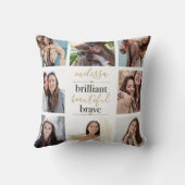 8 Foto Collage Brilliant Schöne Brave Kissen (Rückseite)