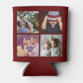 8 Foto Collage DIY Fun Personalisiert Dose Cooler Dosenkühler (Vorderseite)