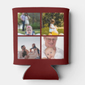 8 Foto Collage DIY Fun Personalisiert Dose Cooler Dosenkühler (Rückseite)