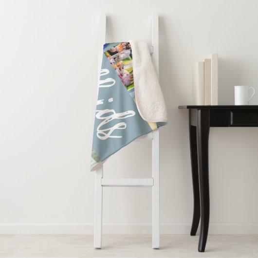 8 Foto Collage Grandkids Sherpadecke (Beispiel)