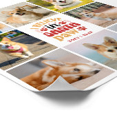 8 Foto Collage Ich glaube an Santa Paw Name & Datu Poster (Ecke)