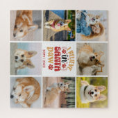 8 Foto Collage Ich glaube an Santa Paw Name & Datu Puzzle (Horizontal)