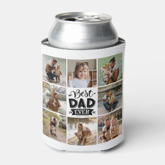 8 Foto Collage Jeden Anlaß Bester Vater je Dosenkühler (Kanne Vorderseite)