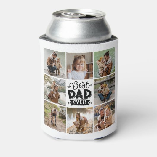 8 Foto Collage Jeden Anlaß Bester Vater je Dosenkühler (Kanne Rückseite)