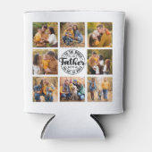 8 Foto Collage Jeden Anlaß World's Best Vater Dosenkühler (Vorderseite)