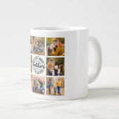 8 Foto Collage Jeden Anlaß World's Best Vater Jumbo-Tasse (Vorderseite Rechts)