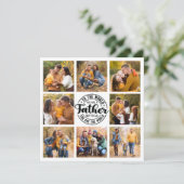 8 Foto Collage Jeden Anlaß World's Best Vater Karte (Stehend Vorderseite)