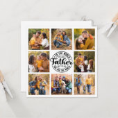 8 Foto Collage Jeden Anlaß World's Best Vater Karte (Vorderseite/Rückseite Beispiel)