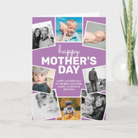 8 Foto Collage Lavender Happy Mother's Day