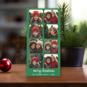 8 Foto Collage - Minimal Frohe Weihnachts-Download Feiertagskarte