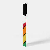 8 Foto Collage mit Retro-70er inspirierte Streifen iPhone Hülle (Rechte Seite)