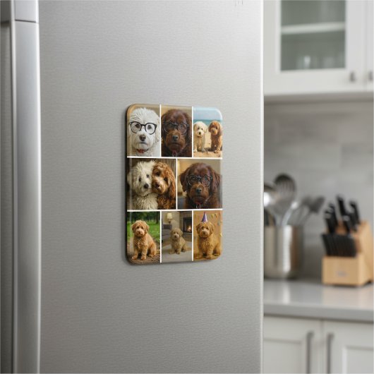 8 Foto-Collage Personalisiert Benutzerdefiniert Magnet
